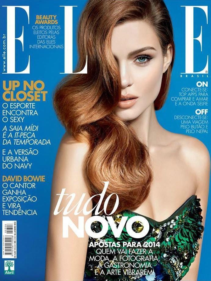 NEW WORK: Cover & Feature Spread of Elle Brasil January 2014